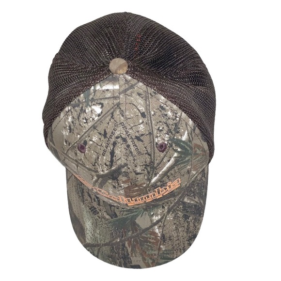 COLUMBIA PFG Camouflage trucker hat men’s size S/m medium - Picture 8 of 14